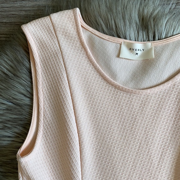 Everly Blush Pink Sleeveless Dress - Picture 4 of 8